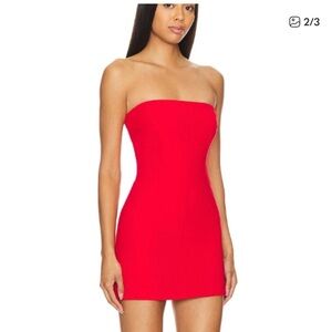 Lovers + Friends Strapless Red Mini Dress